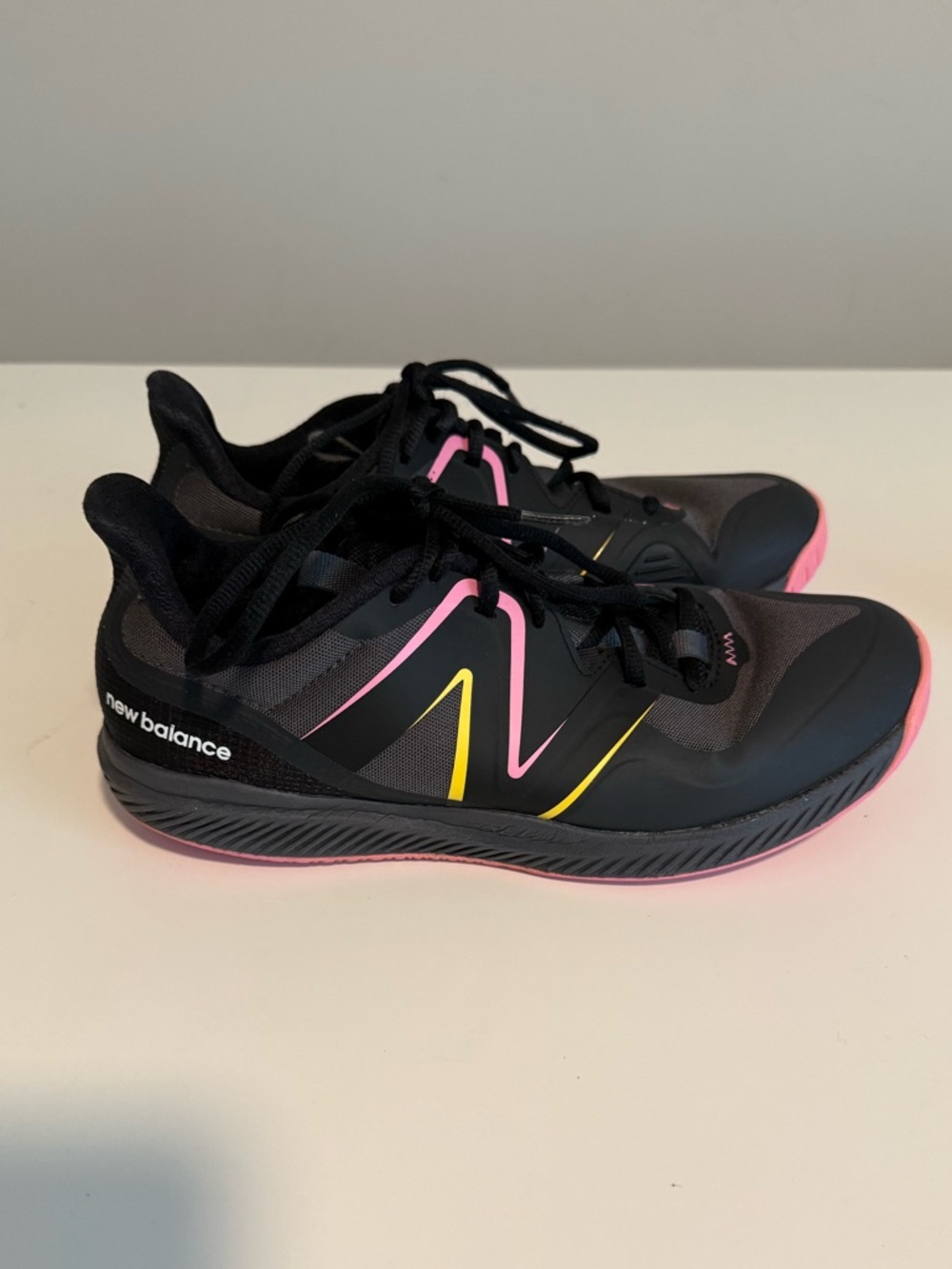 Black and Pink Athletic Sneakers - Picture 4 of 7